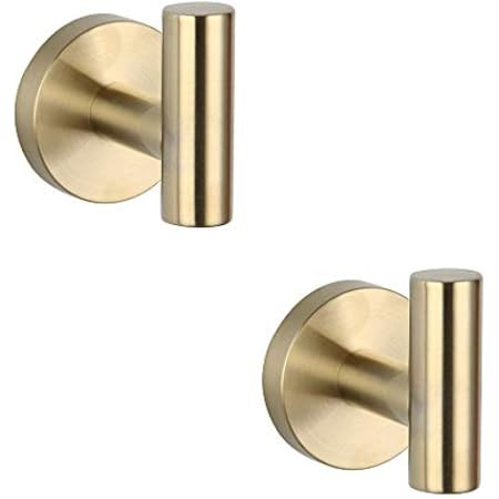 KES Bath Towel Hook Robe Hook for Bathroom Kitchen No Drill Wall Mount SUS 304 Stainless Steel Br... | Amazon (US)