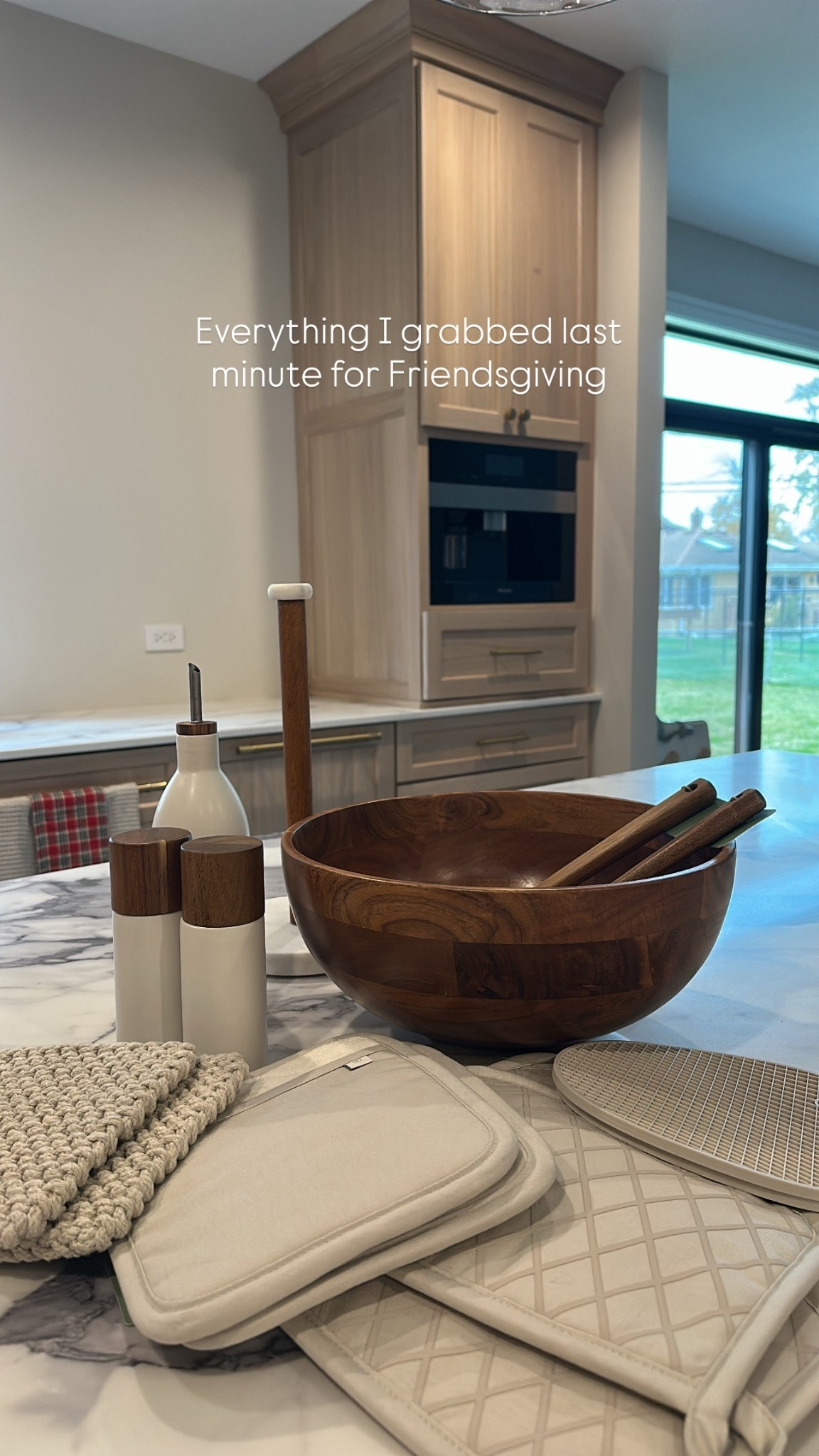 Home finds, kitchen finds, wooden bowl, wooden spoons, olive oil bottle, olive oil, salt and pepper grinders, salt and pepper, oven mitts, pot holders, paper towel holder, kitchen styling, home decor, kitchen items, salad bowl, salad serving spoons, hosting, hosting gifts, holiday hosting, neutral kitchen, Christmas gifts, holiday gifts, party hosting, Thanksgiving dinner, dinner party, holiday dinner

#LTKFindsUnder50 #LTKHome #LTKHoliday