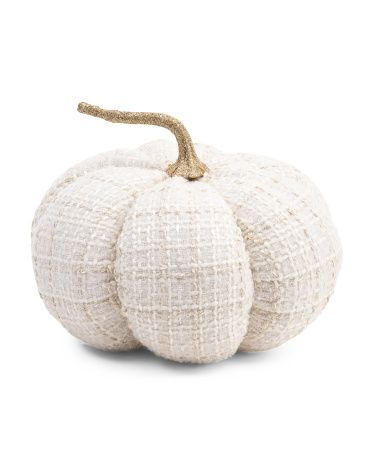 8in Tweed Pumpkin Decor | Marshalls