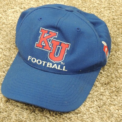 Kansas Jayhawks Vintage Snapback Hat KU Football Sports Specialties Wool Blue   | eBay | eBay US