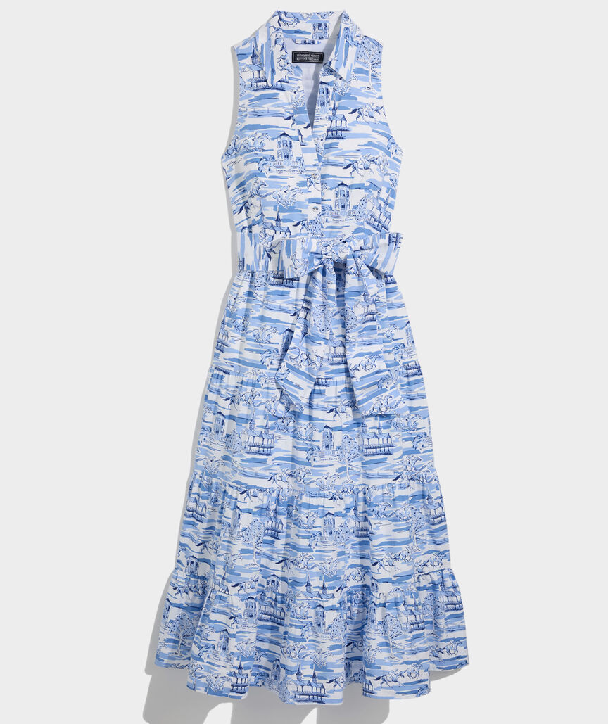 Kentucky Derby Women's Tiered Maxi Dress | vineyard vines