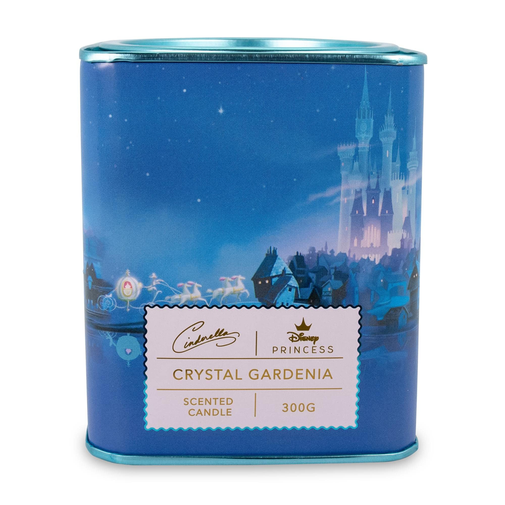 Disney Princess Home Collection Cinderella 11-Ounce Scented Tea Tin Candle with Crystal Gardenia ... | Amazon (US)