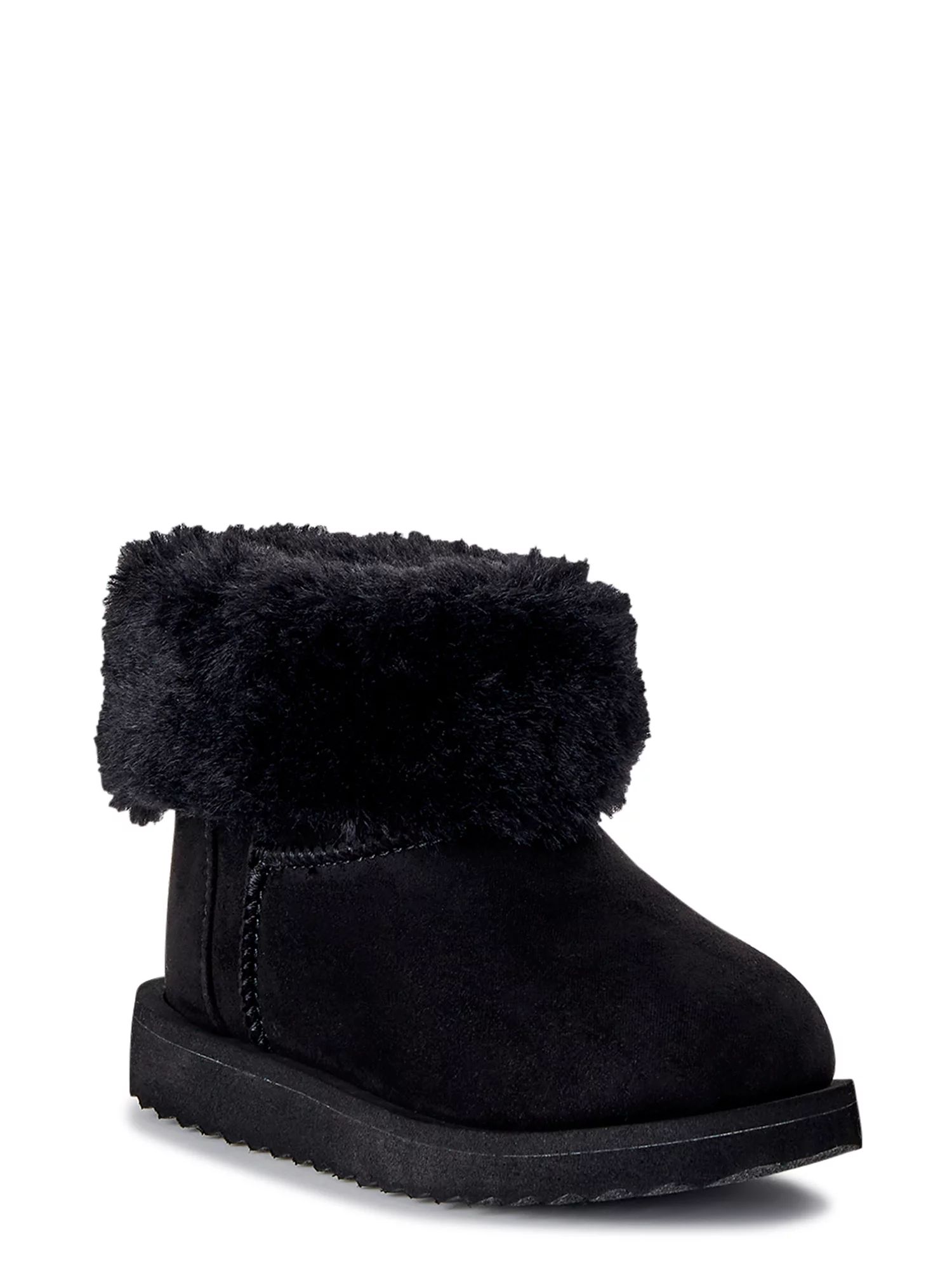 Wonder Nation Toddler Girls Faux Shearling Boots, Sizes 7-12 - Walmart.com | Walmart (US)