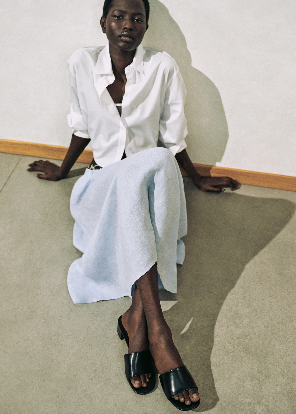 Block-heel sandals with strap | MANGO (UK)