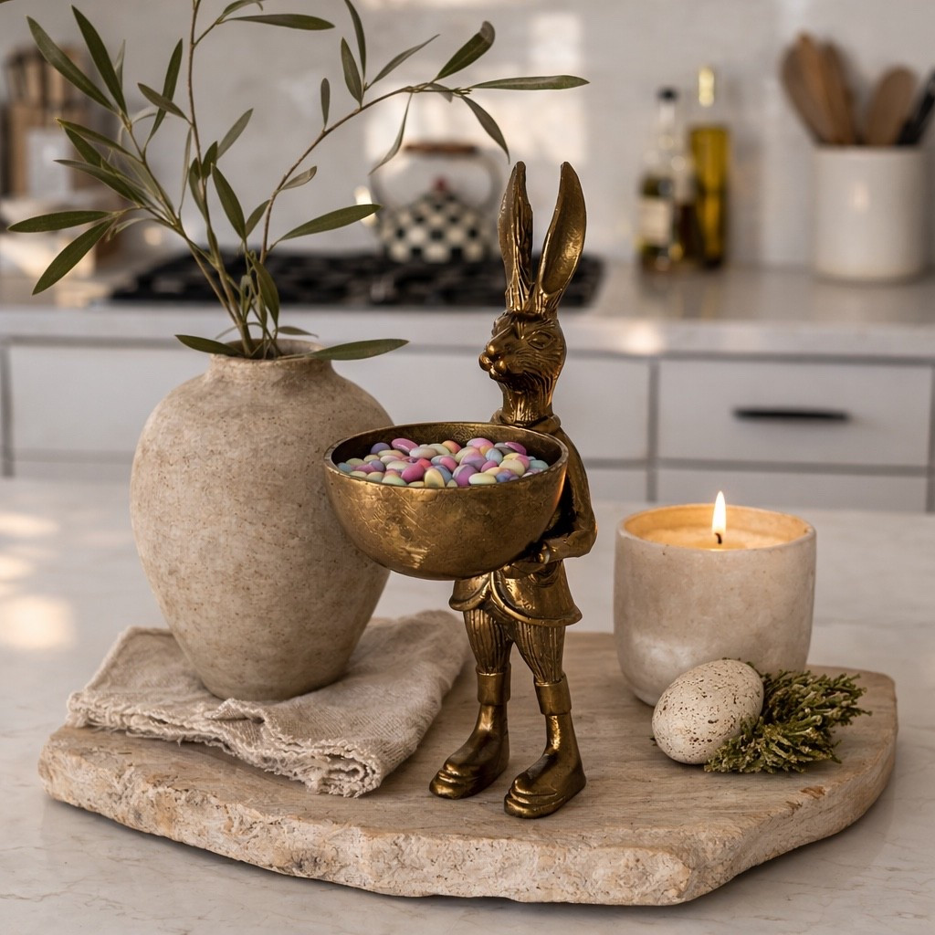 Simple neutral Easter kitchen vignette. 🐰

#LTKSpringSale #LTKHome #LTKSeasonal