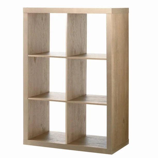 Better Homes & Gardens 6-Cube Storage Organizer, Natural - Walmart.com | Walmart (US)