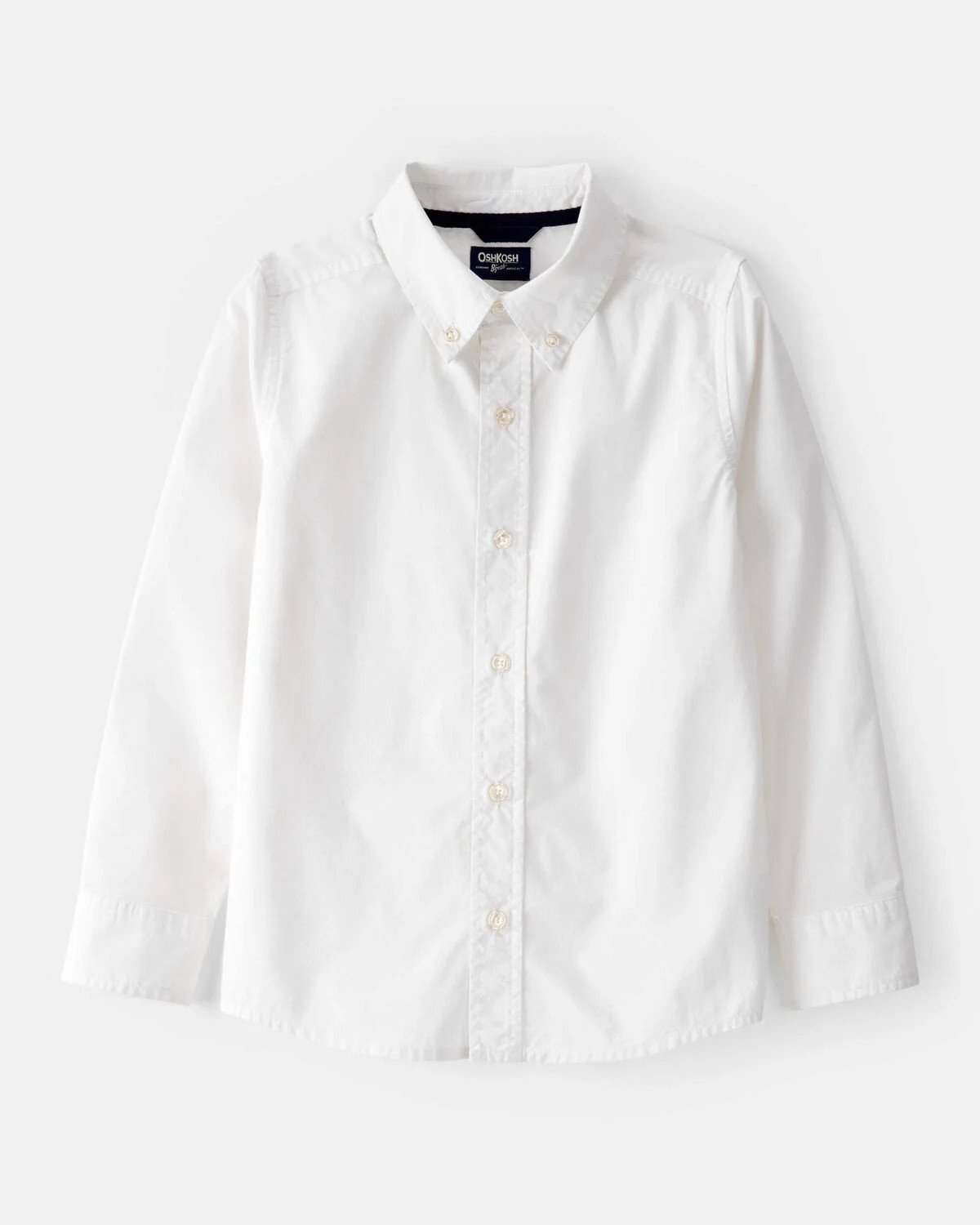 Boys Long Sleeve Button-Front Uniform Shirt - White - OshKosh B'gosh | Carter's | Carter's Inc