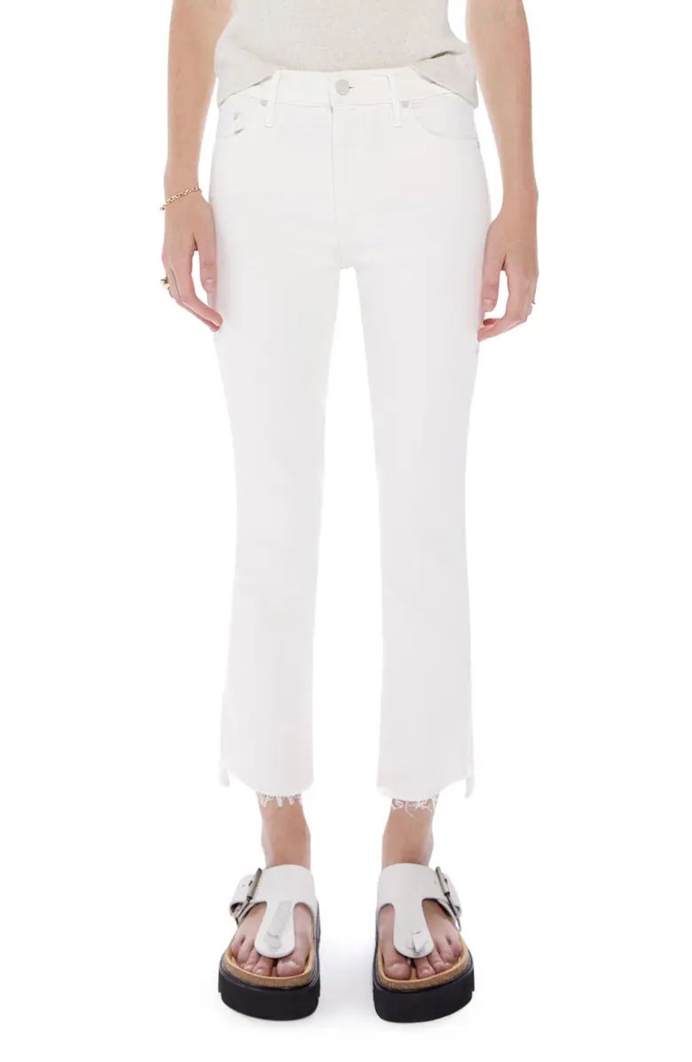 Insider High Waist Crop Step Hem Jeans | Nordstrom