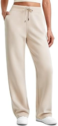 G4Free Smoofit Modal Soft Women Wide Leg Sweatpants Drawstring Casual Lounge Dress Pants with Poc... | Amazon (US)
