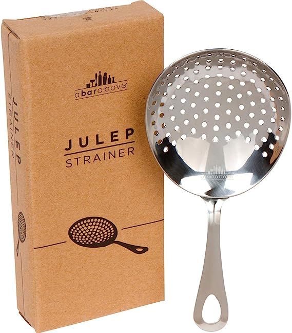 Julep Strainer: Professional Stainless Steel SS304 Cocktail Strainer for Home or Commercial Bar | Amazon (US)