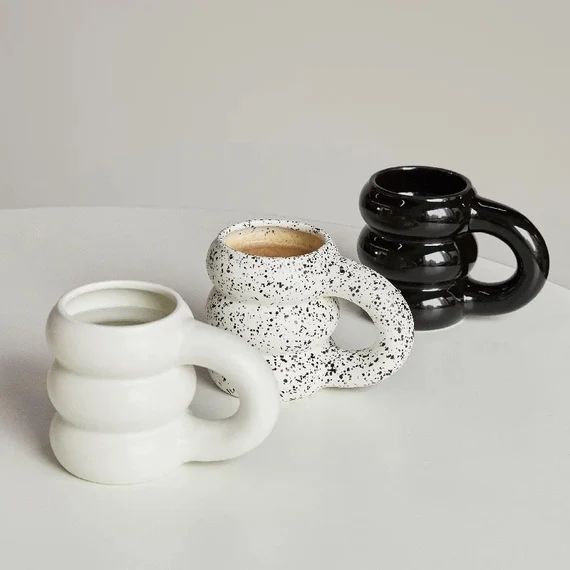 Big Hand Grip Ceramic Mug | Etsy (US)
