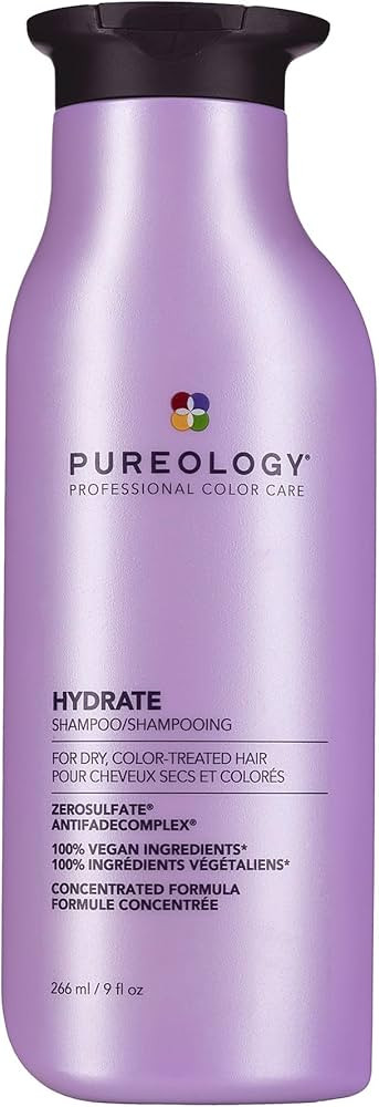 Pureology Hydrate Shampoo - For Dry or Color-Treated Hair, Intense Hydration & Softness, With Ros... | Amazon (US)