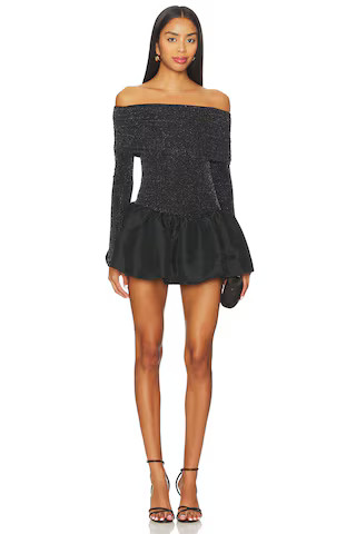 Show Me Your Mumu Charlize Mini Dress in Black Dancing from Revolve.com | Revolve Clothing (Global)