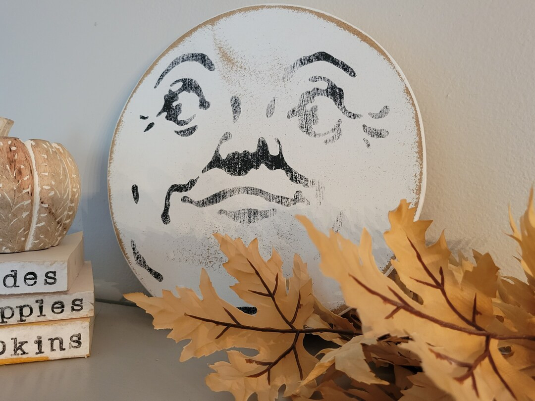 Man in the Moon Wood Sign large Size - Etsy | Etsy (US)