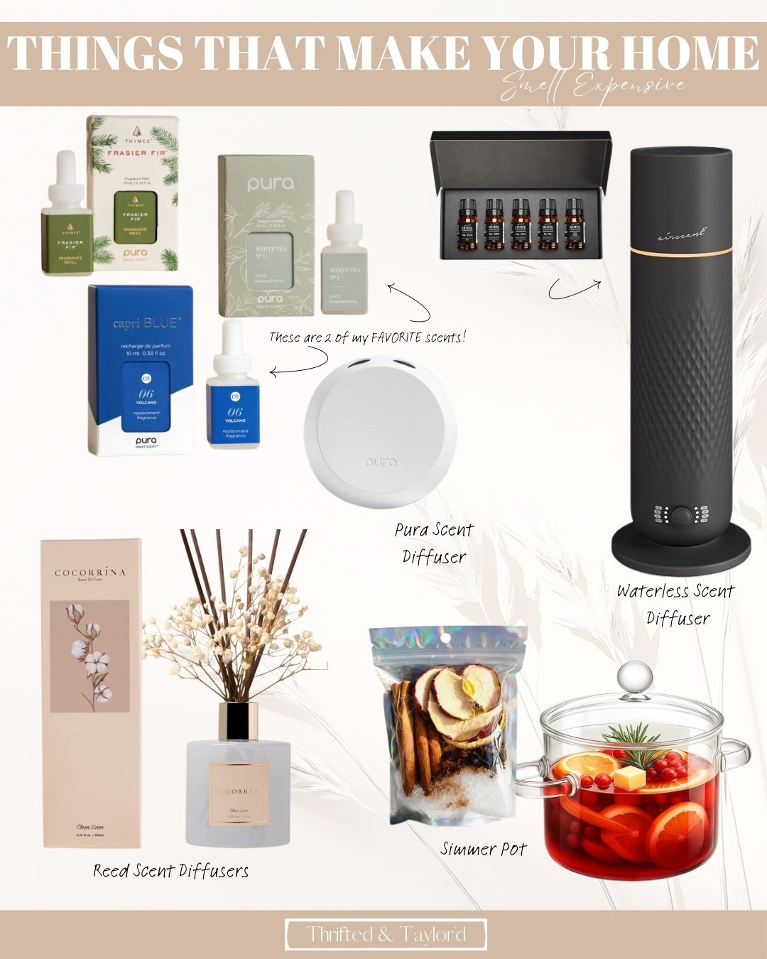 If you’ve ever walked into someone’s home and thought “okay… why does it smell AMAZING in here?” — this is the guide for you. ✨
These are the scents and diffusers that give your home that warm, quietly-luxurious smell we all love this time of year. From my go-to Pura blends to cozy simmer pots and pretty reed diffusers, everything here adds that soft, welcoming holiday scent without overpowering your space.
Shop the full scent round-up below and build a little ritual you’ll love coming home to.

#LTKHome #LTKFindsUnder100 #LTKFindsUnder50