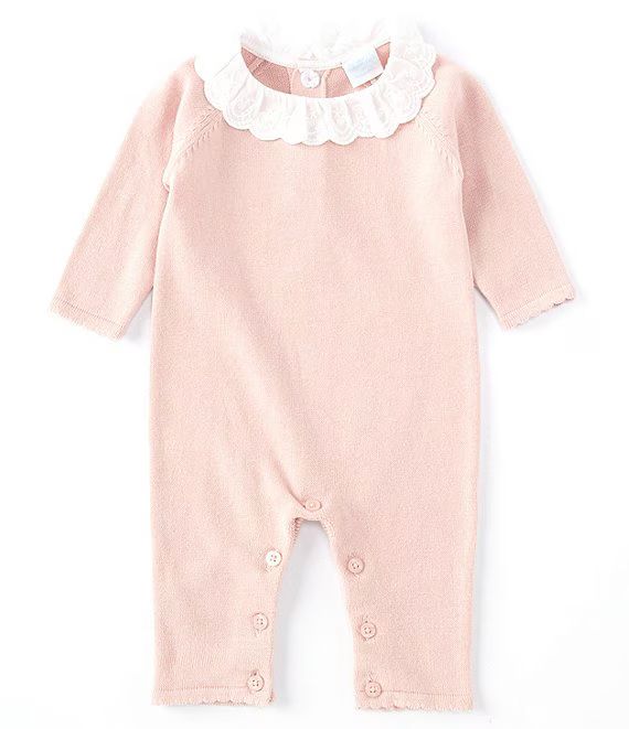 Edgehill Collection Baby Girls Newborn-6 Months Eyelet Collar Sweater Coverall | Dillard's | Dillard's