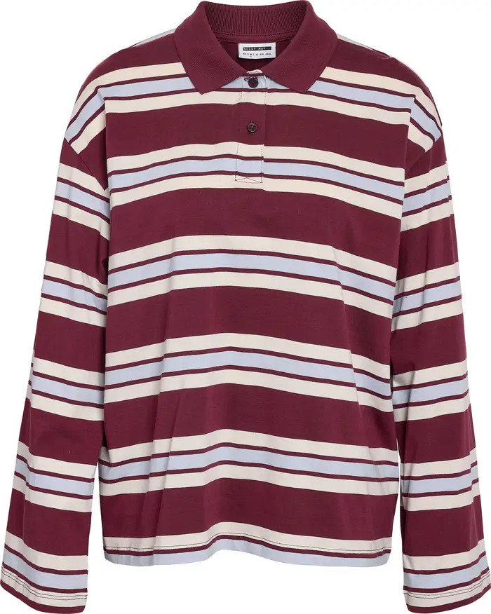 Noisy may Aura Long Sleeve Polo Shirt | Nordstromrack | Nordstrom Rack