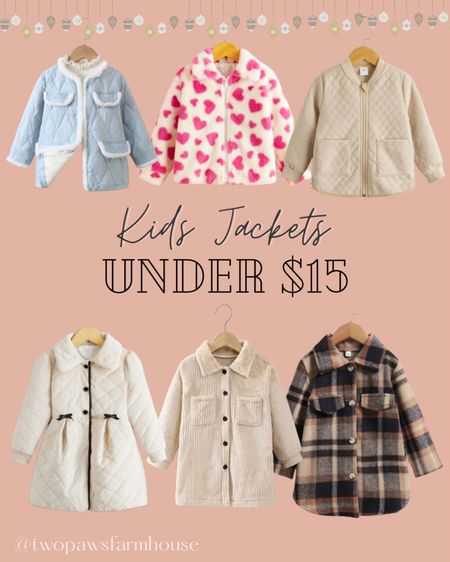 Kids jackets for the winter season all less than $15!! Your daughter can be stylish and cozy in these kids coats! 

#LTKunder50 #LTKkids #LTKGiftGuide