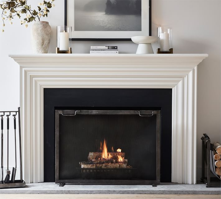 Industrial Fireplace Screen | Pottery Barn (US)