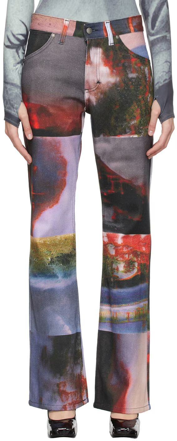 Multicolor Nebula Print Jeans | SSENSE