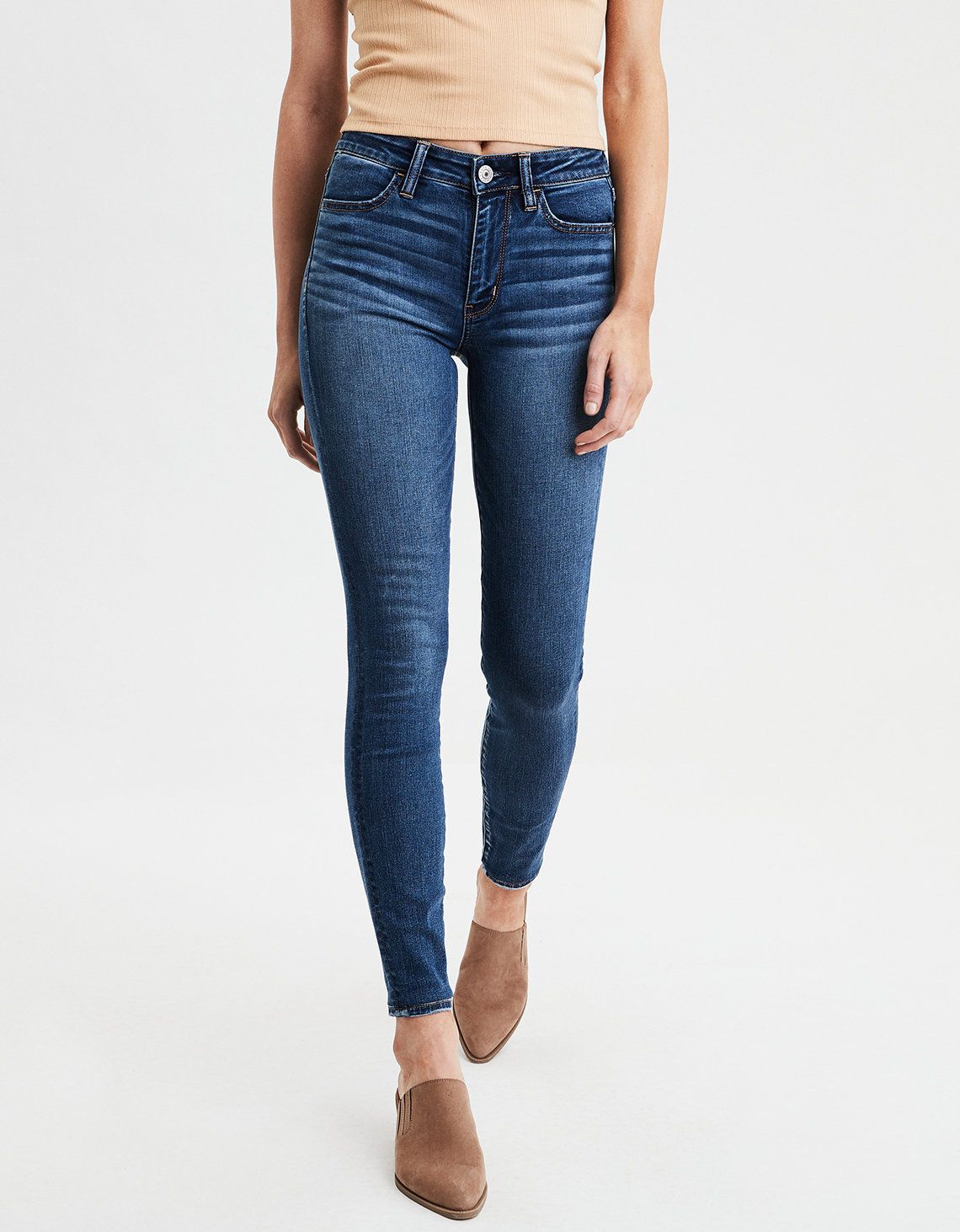 High-Waisted Jegging, Cobalt Jewel | American Eagle Outfitters (US & CA)