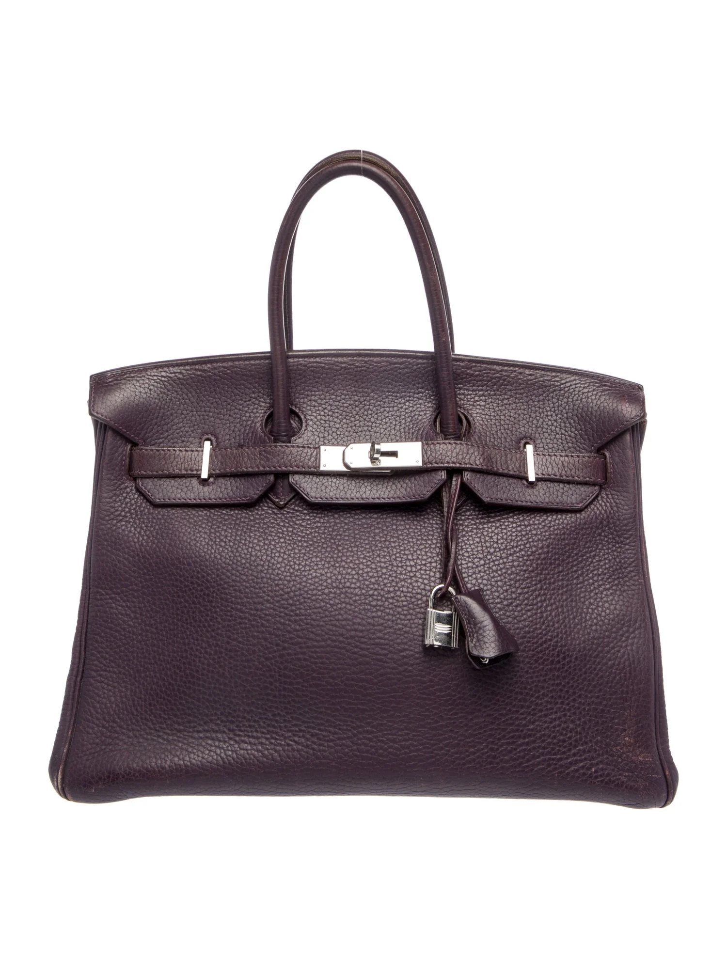 Hermès Clemence Birkin 35 - Purple Handle Bags, Handbags - HER794130 | The RealReal | The RealReal