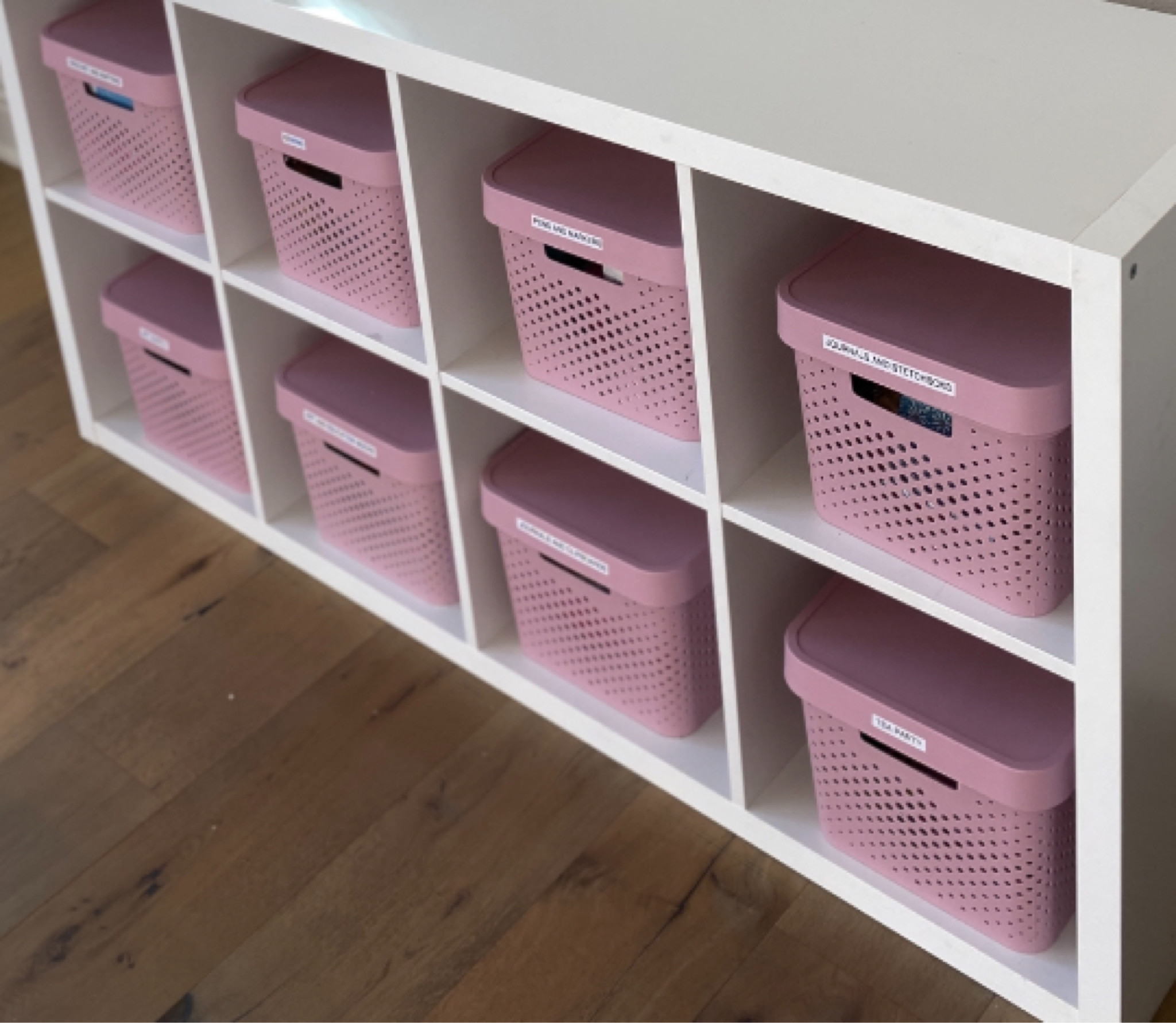 The perfect storage solution if you have curious pets. 😂🐶 

We had to swap the textile & rattan cubes we usually favor for these plastic ones with lids. Let’s just say this client has a very sweet pup who likes to “play” with the kids’s toys.😅

Finding plastic cubes with lids to fit this 13x13” storage unit was not an easy task, but was worth the search. We then added labels to make it easy for the kids to find what they are looking for and to stay organized. 

Product is linked in our stories and stories highlight folder named “Shop our Product”⬆️ ⬆️⬆️

#LTKcontainerstore #LTKstoragesolution #LTKstoragecubes #LTKplasticstorage 

#LTKhome