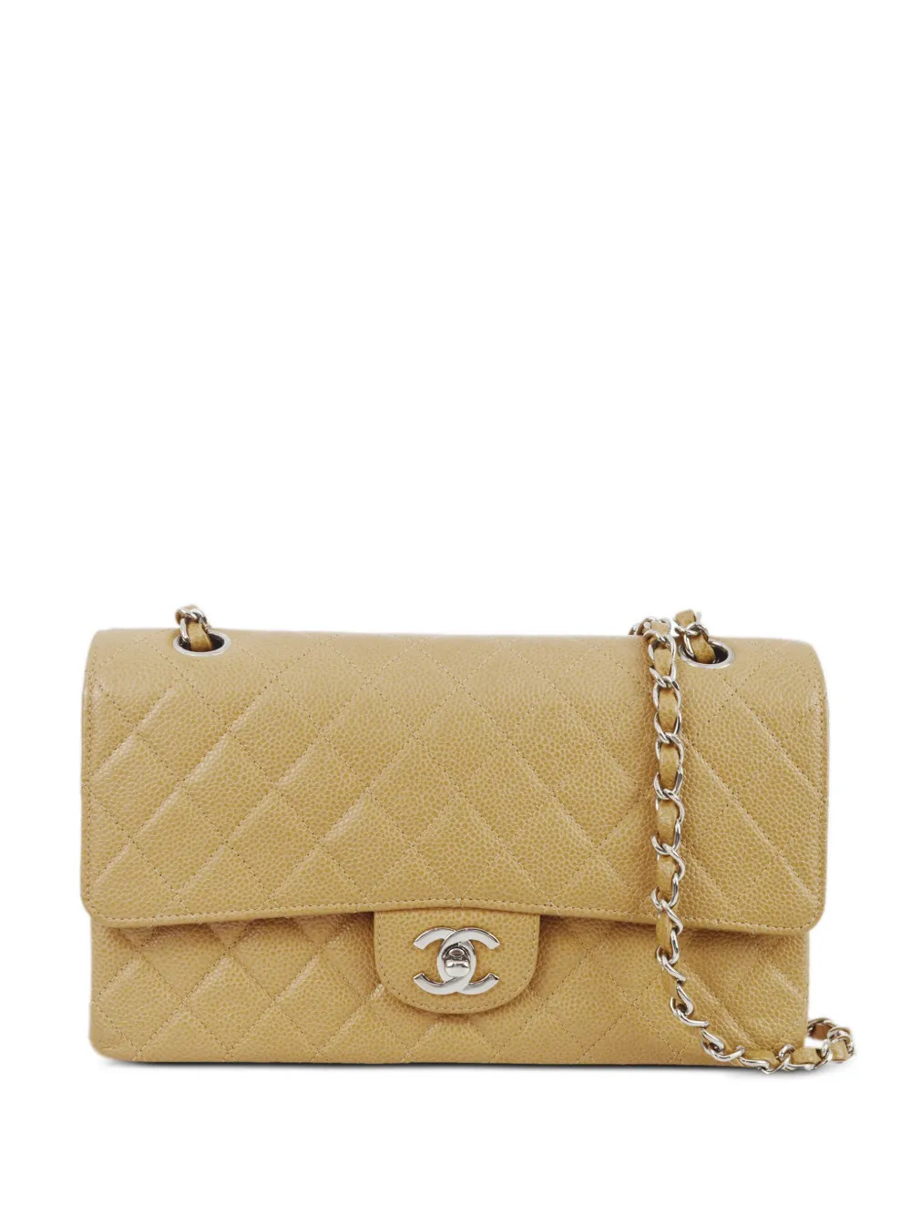 CHANEL Pre-Owned 2000 medium Classic Flap shoulder bag - Neutrals | Farfetch Global