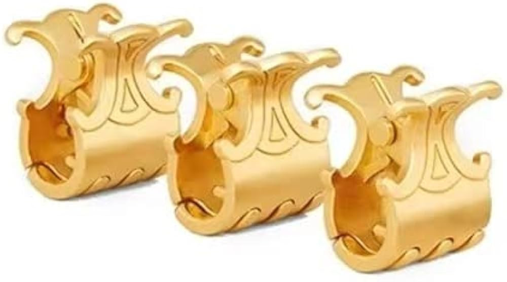 taPEaK 3 Pack cute girls claw clip 18 karat gold hair clip, strong clip metal claw clip, thin & t... | Amazon (US)