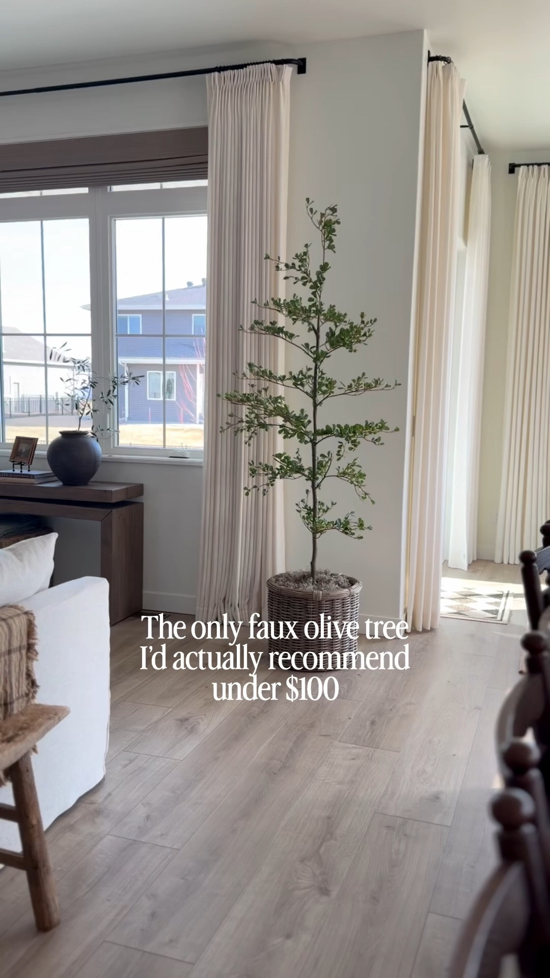 🌿 The only faux tree you need! The perfect way to add greenery to any room and you don’t need a green thumb 😅 We have the 7’ height (with 10’ ceilings). 

#amazonprime #olivetree #boujeeonabudget #affordablehome 

#LTKHome #LTKSaleAlert