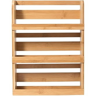 3 Tier Bamboo Spice Rack, Spice Rack Organizer, Seasoning Jars Rack Shelf Spice Organizer for Kit... | Amazon (US)