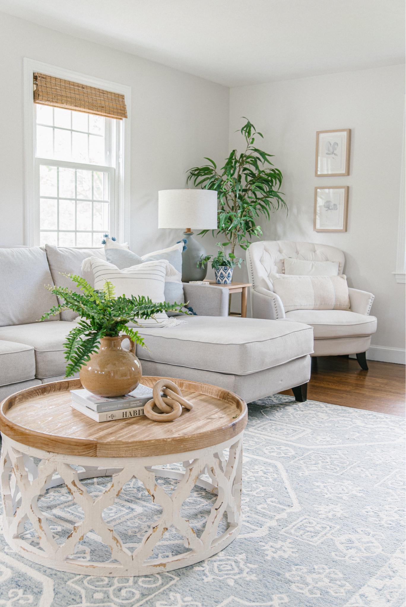 Spring living room decor. Living room rug, wool rug, coastal decor, Serena & Lily #homefinds #familyroom 

#LTKhome #LTKfamily