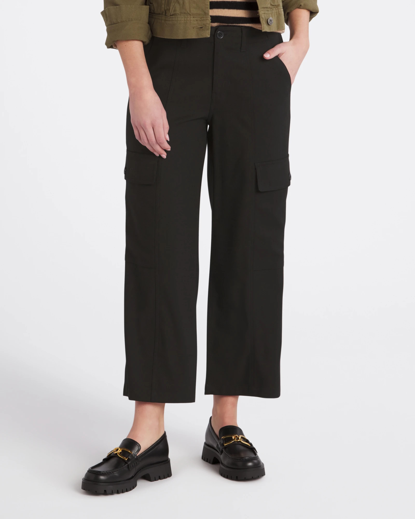 High Rise Cargo Crop Straight Pant | Stitch Fix