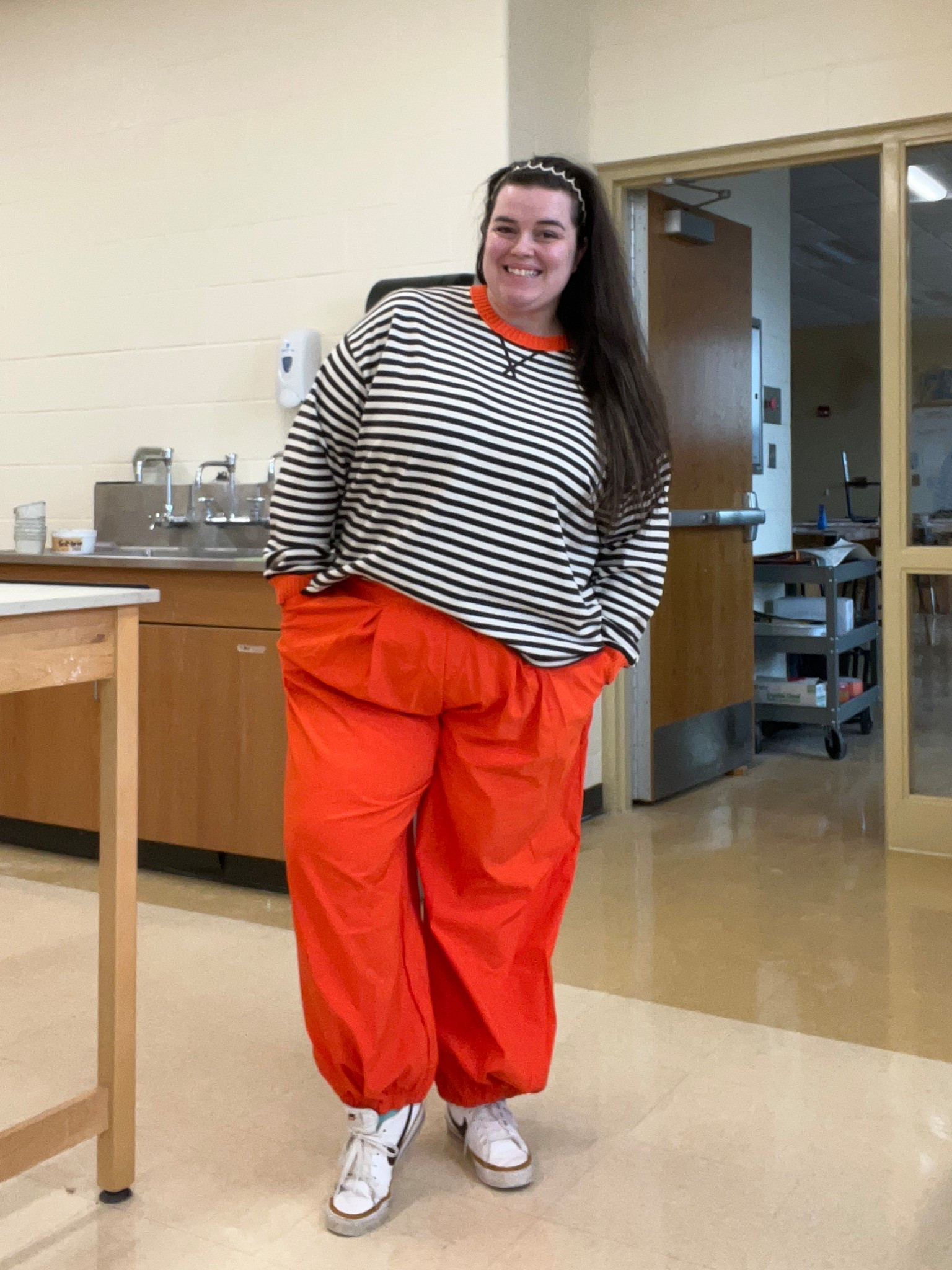 Wearing XL in both.

#LTKWorkwear #LTKmomlife #LTKootd