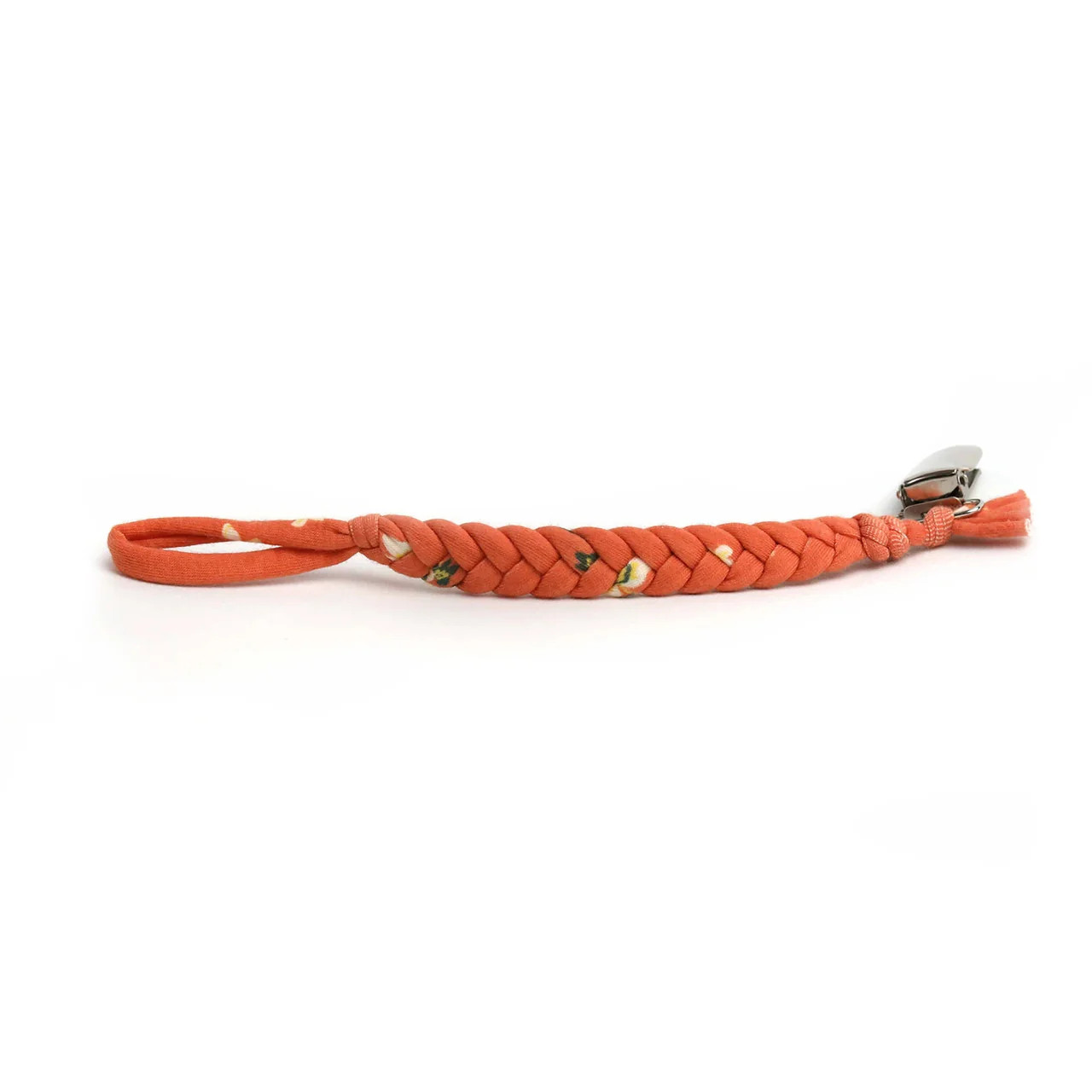 Softy Pacifier Clip, Tangerine | SpearmintLOVE