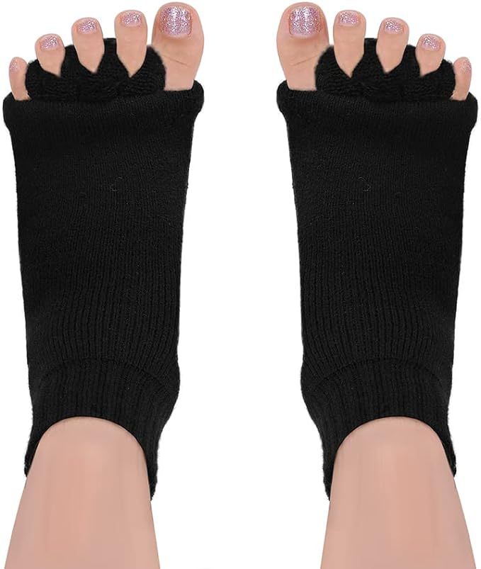 SPORCLO Toe Separator Socks, Foot Alignment Socks, Health Care Toe Spacers, Bunion Corrector, Yog... | Amazon (US)