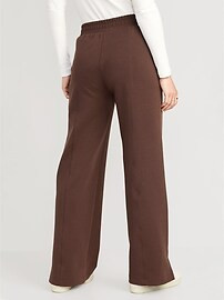 High-Waisted Dynamic Fleece Wide-Leg Trouser Pants for Women | Old Navy (US)