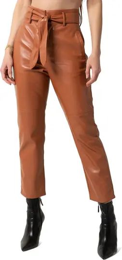 Kimiko Faux Leather Straight Leg Pants | Nordstrom Rack