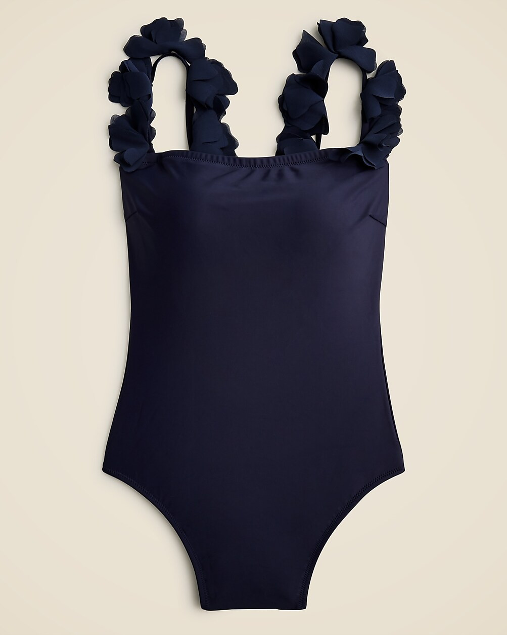 Flower-strap one-piece swimsuit | J. Crew US