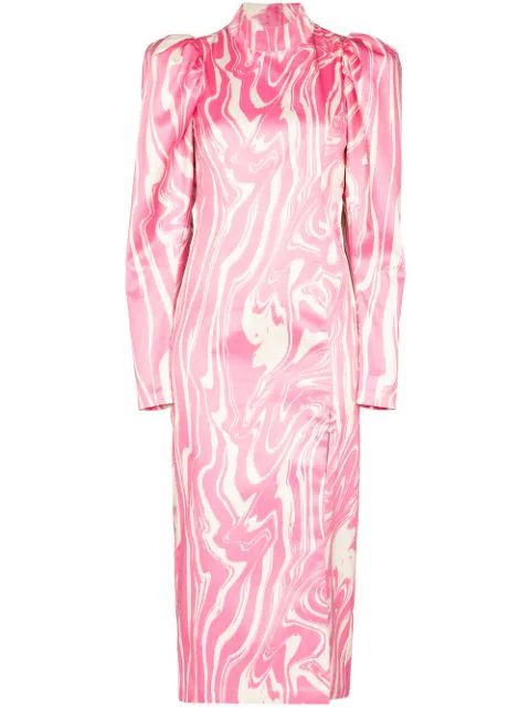 Theresa abstract-print midi dress | Farfetch (US)