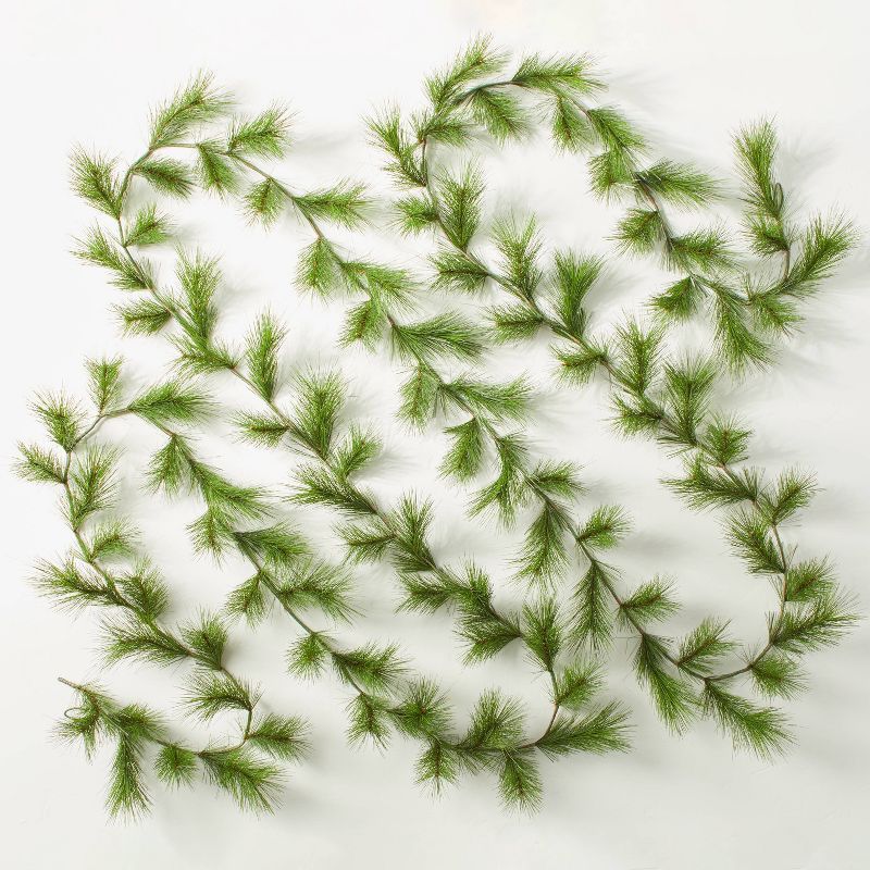 20' Needle Pine Seasonal Faux Garland Green - Hearth & Hand™ with Magnolia | Target