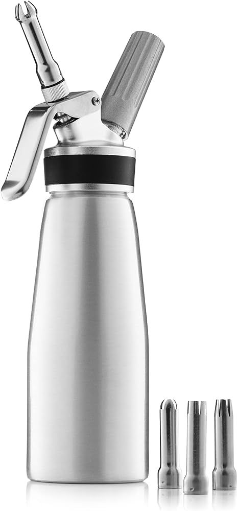 Professional Whipped-Cream Dispenser - Highly Durable Aluminum Cream Whipper, 3 Various Stainless Cu | Amazon (US)