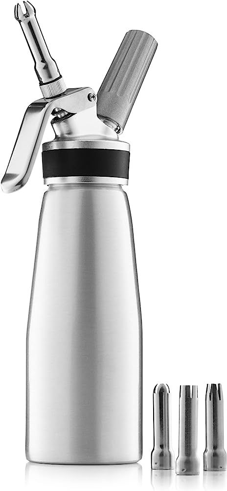 Professional Whipped-Cream Dispenser - Highly Durable Aluminum Cream Whipper, 3 Various Stainless Cu | Amazon (US)