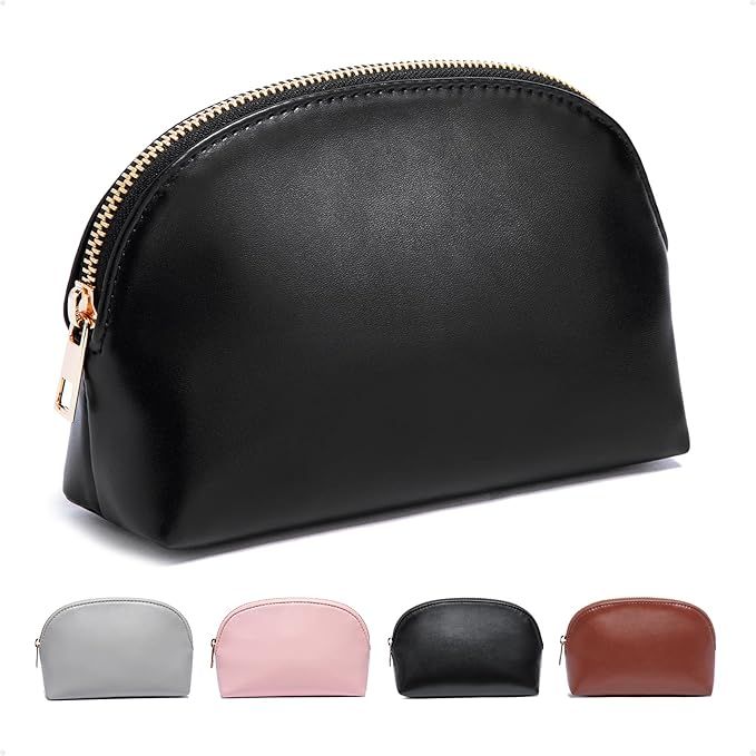 Amazon.com: Vorspack Makeup Bag Small Travel Cosmetic Bag Lightweight PU Leather Cosmetic Organiz... | Amazon (US)