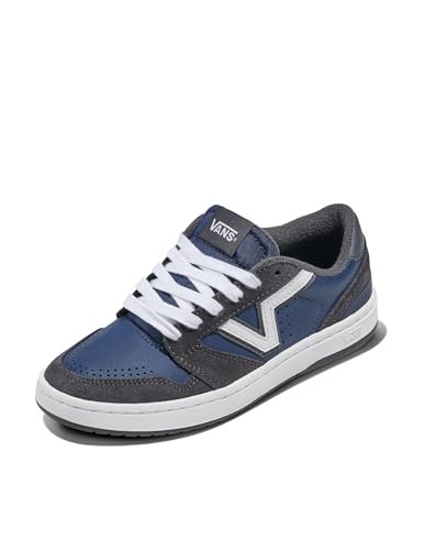 Vans Unisex Lowland 2.0 Shoe | '80s Retro Court Sneakers for Men & Women, Casual Fashion, 2-Tone Dark Blue, 13/14.5 | Amazon (US)