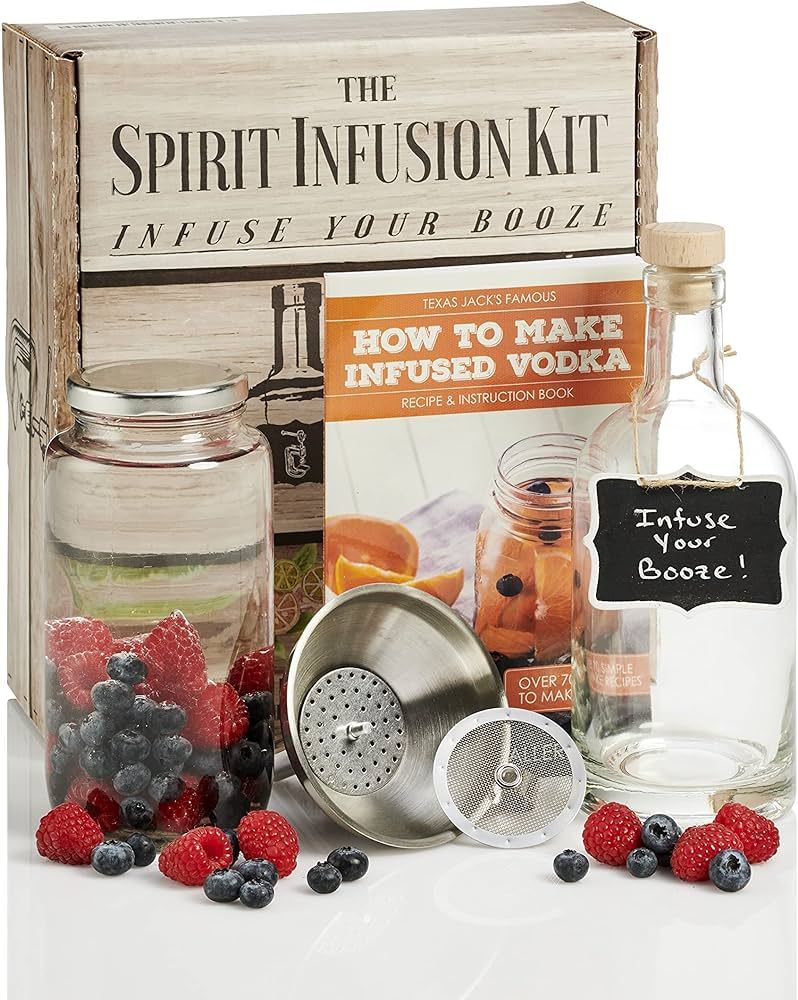 Spirit Infusion Kit - Infuse Your Booze - Alcohol Infusion Kit with Recipes to Make Over 70 Flavo... | Amazon (US)