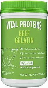 Vital Proteins Beef Gelatin Powder - Grass-Fed 16.4 oz | Amazon (US)