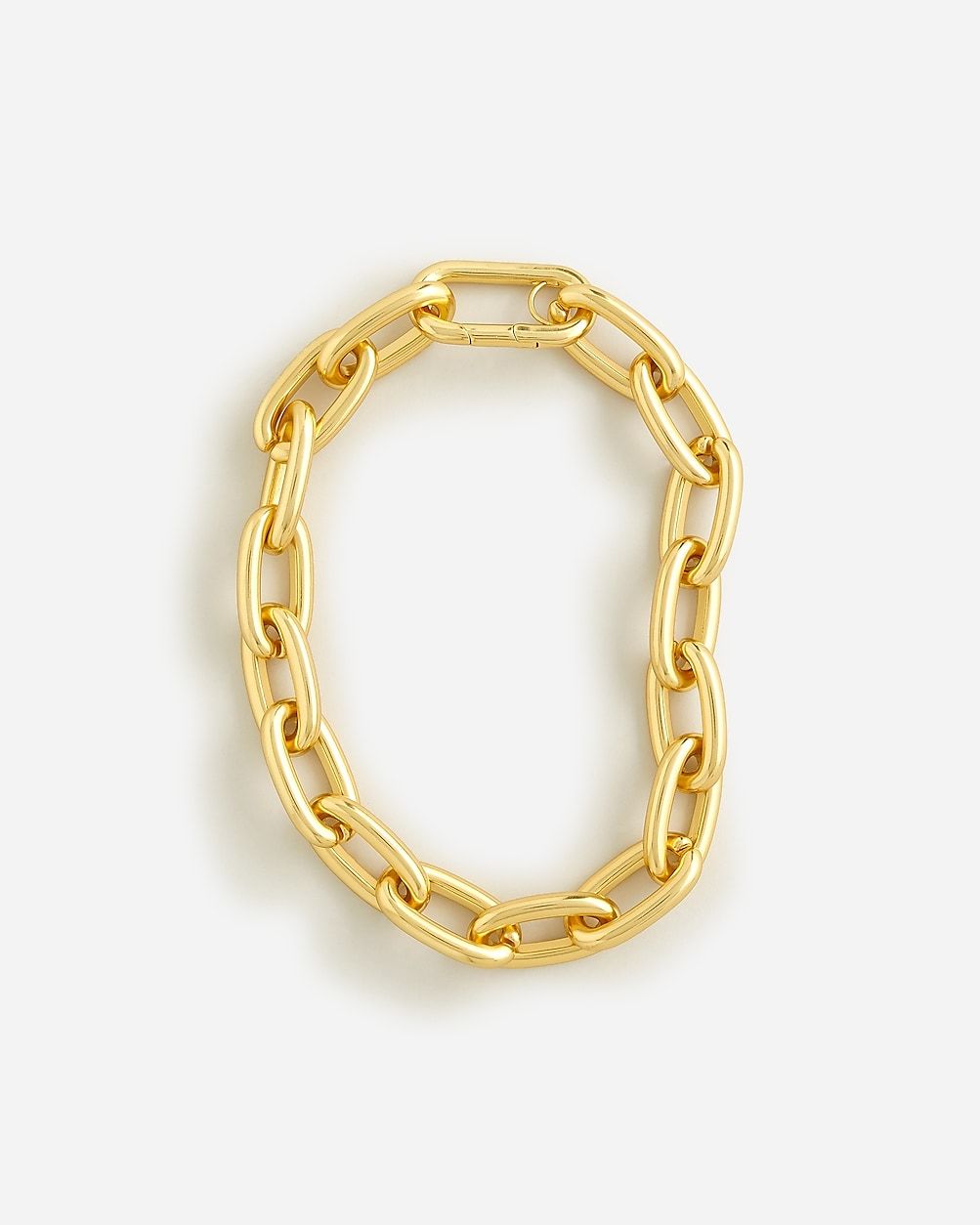 Metallic chainlink necklace | J.Crew US