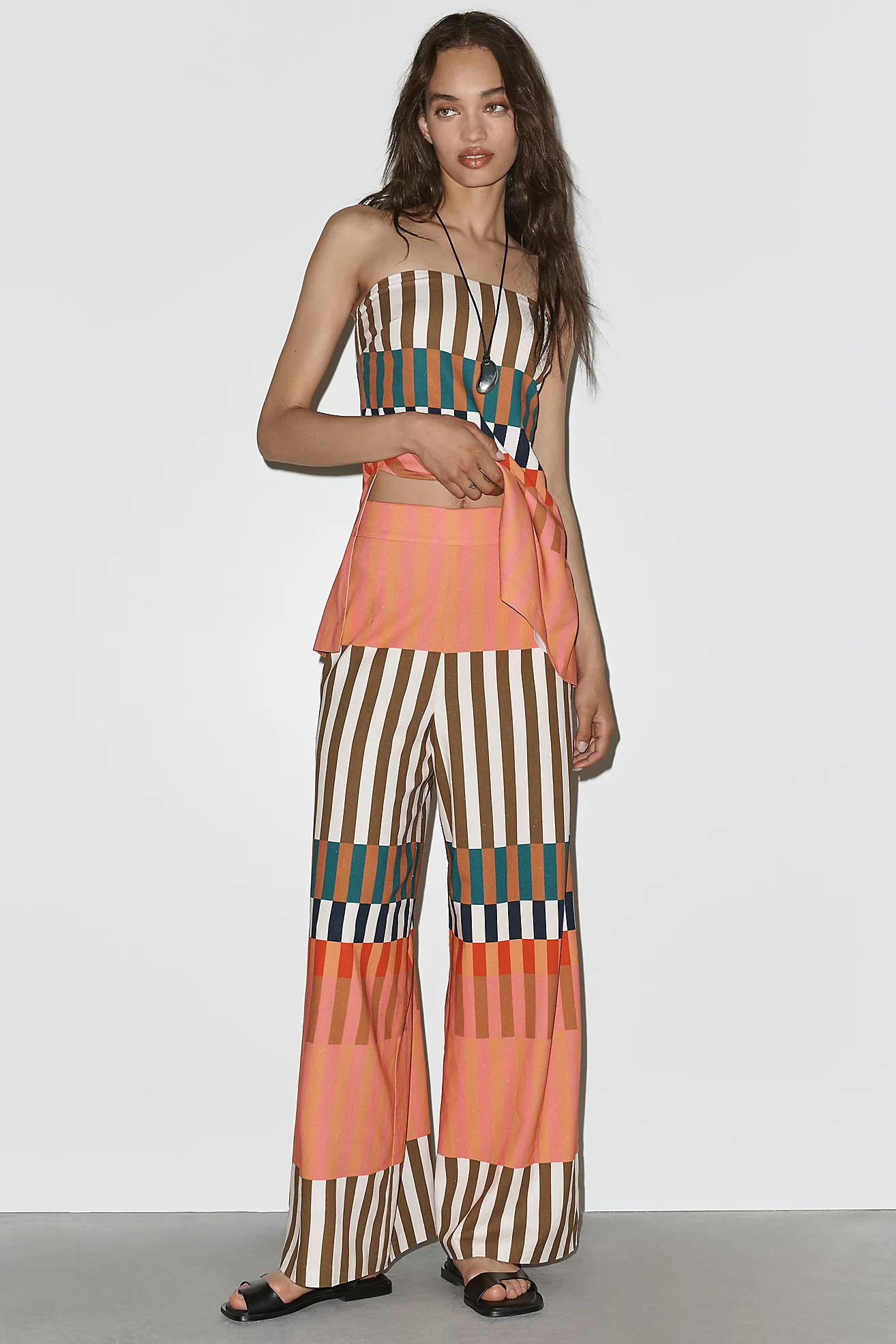 Hutch High Rise Wide Leg Stripe Pants | Anthropologie (US)
