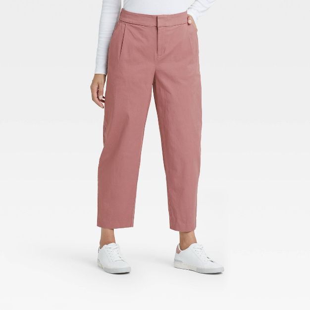 Women's High-Rise Tapered Ankle Pants - A New Day™ | Target